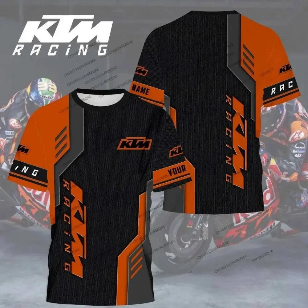 Camiseta de Motocicleta KTM para Niños y Adultos, Ropa Casual de Verano 2026, Transpirable, Deportiva, de Manga Corta