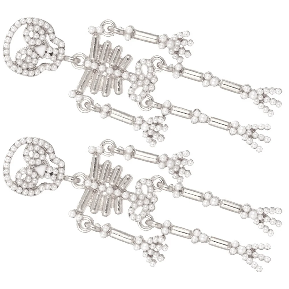 High Quality Skull Earrings Miss Costume Jewelry for Women Alloy Halloween Themed