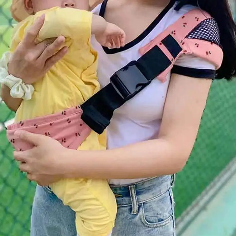 Baby Shoulder Carrier Portable Toddler Sling Carrier Baby Wraps Carrier Floral Print Toddler Carrying Sling Baby Belt Carrier