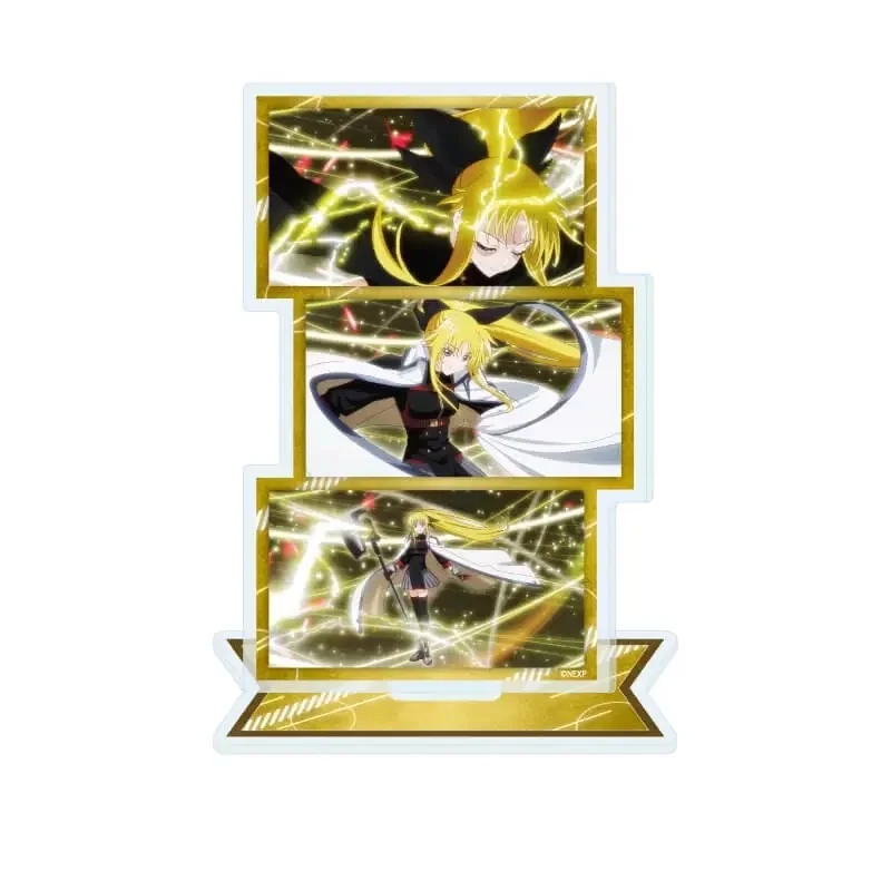 Anime Magical Girl Lyrical Nanoha Shiina Kuze Scene Drawing Rectangle Acrylic Stand Model Plate Keychains Desk Decorations