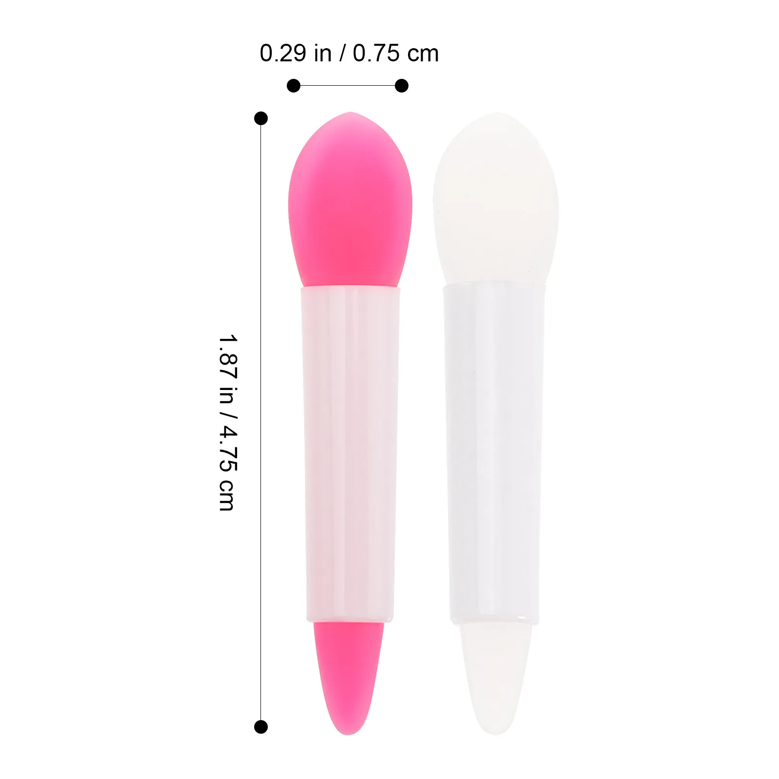16Pcs Silicone Lipstick Brush Heads Makeup Applicators for Lip Mask Lip Cream Eyeshadow Makeup Tool Essential Eyeshadow Brush