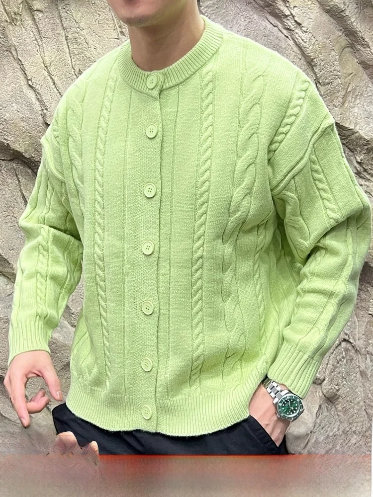 

Lax Sle Thi Knit Sweater Warm Couple's Pullover Long Sve round Ne Twist Yarn Double Knit Polyester Acrylic Wool Blend