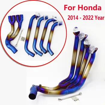 適用於本田 CBR650F CB650F CB650R CBR650 2014 - 2022 年款的 51mm 摩托車排氣系統前連接管滑套式消音器 8 最佳銷售 本田 CB650R 逃逸 - №3