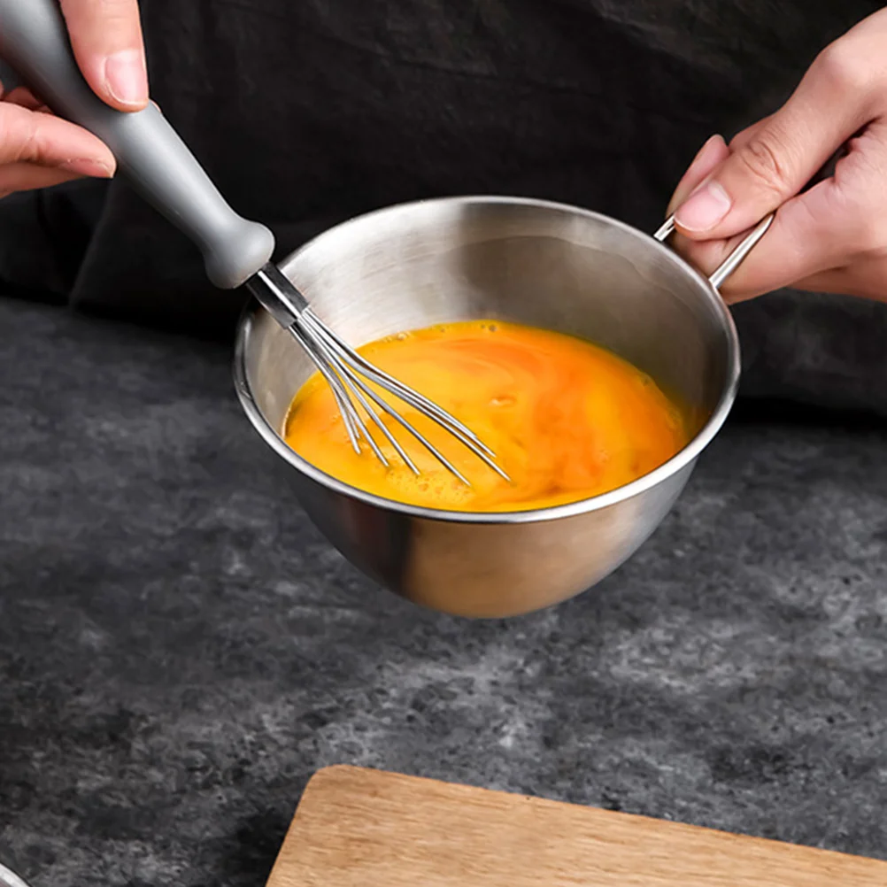 

Stainless Steel Colander With Handle Fine Mesh Strainer For Kitchen Drain Rice Washing Lightweight Metal Sieve Bowl