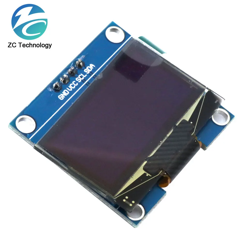 Imagem -03 - Módulo Oled Branco e Azul Cor 128x64 1.3 Polegada Oled Lcd Módulo de Exibição Led para Arduino 1.3 Iic Comunicar Peças 1.3