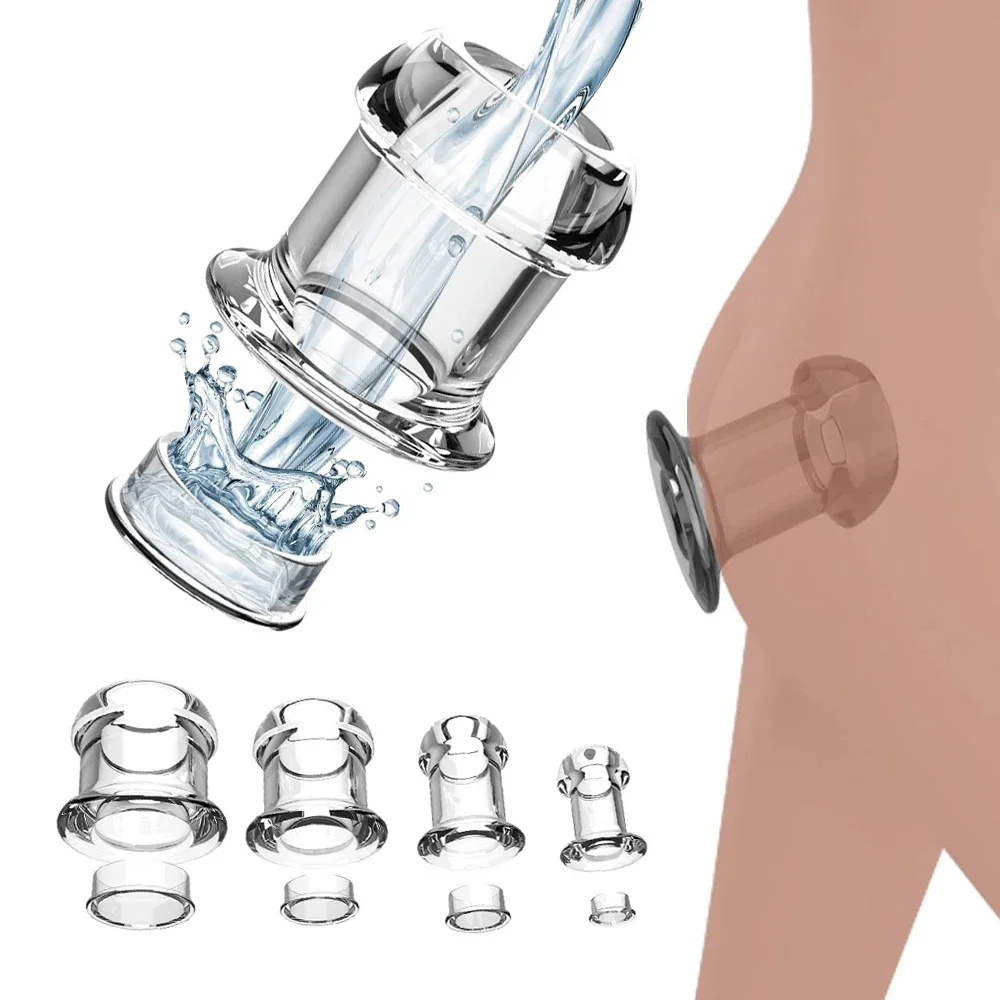 4 أحجام المكونات الشرج جوفاء ضخمة الشرج منظار الشرج موسع مدلك BDSM حقنة شرجية المهبل المكونات الشرج بوتيسد الجنس لعب الكبار للزوجين