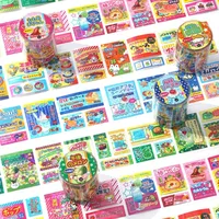 Cinta Washi japonesa de dibujos animados Kawaii para decoración DIY, fondo de diario, serie de trébol de animales bonitos, calcomanía para álbum de recortes, regalos de decoración