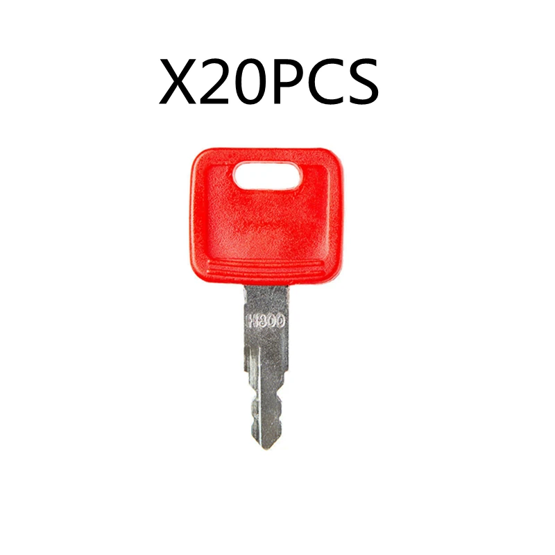 20 Pcs AT194969 AT147803 H800 Ignition Key  For John Deere Case Hitachi New Holland Excavator