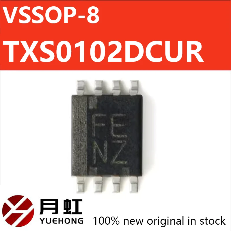 10PCS Original genuine SMT TXS0102DCUR VSSOP-8 2-bit bidirectional voltage level converter chip