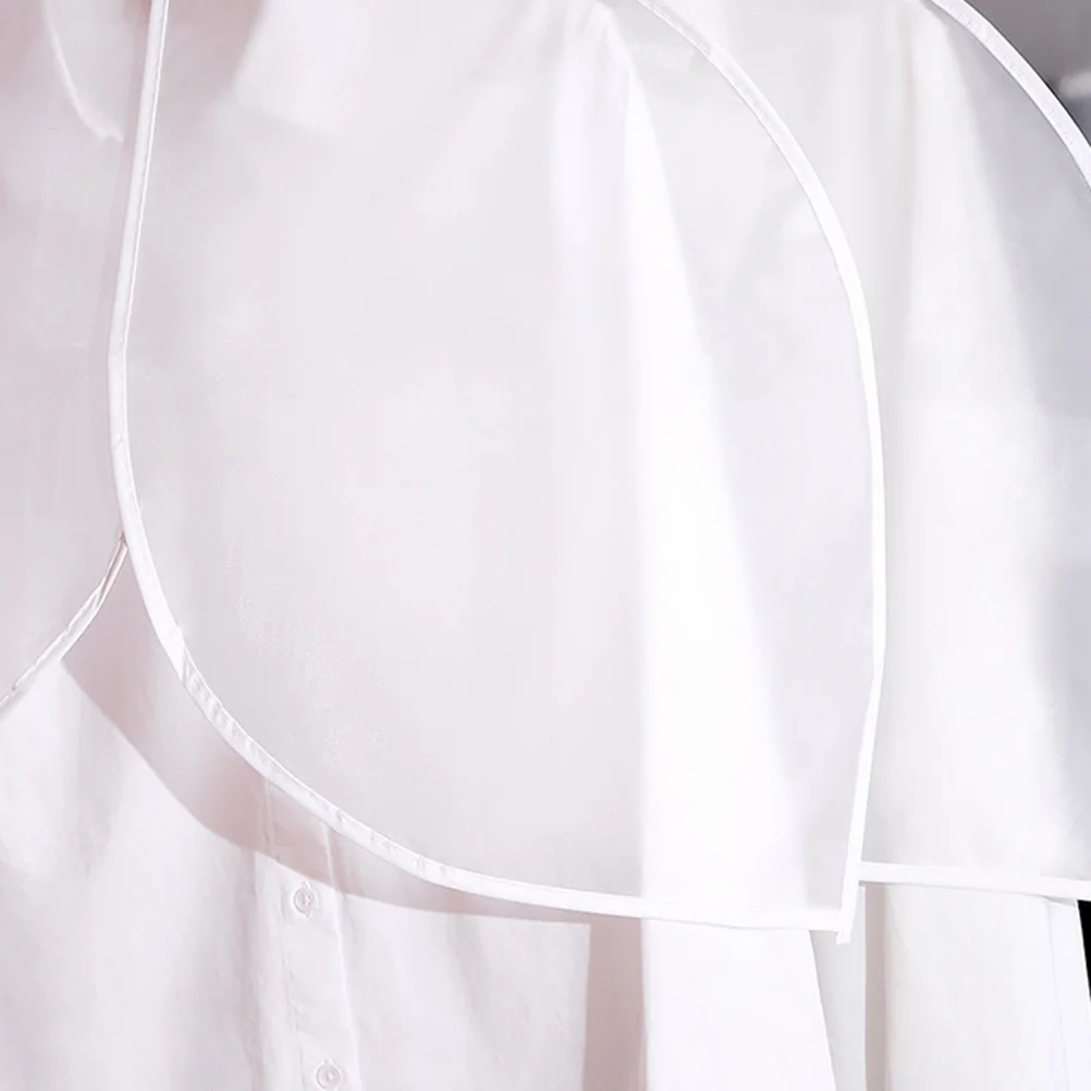 

2Pcs Translucent Dust Cover Clothing Storage Bag Short Garment ganizer Suit Clothes PEVA Material Washable Reusable