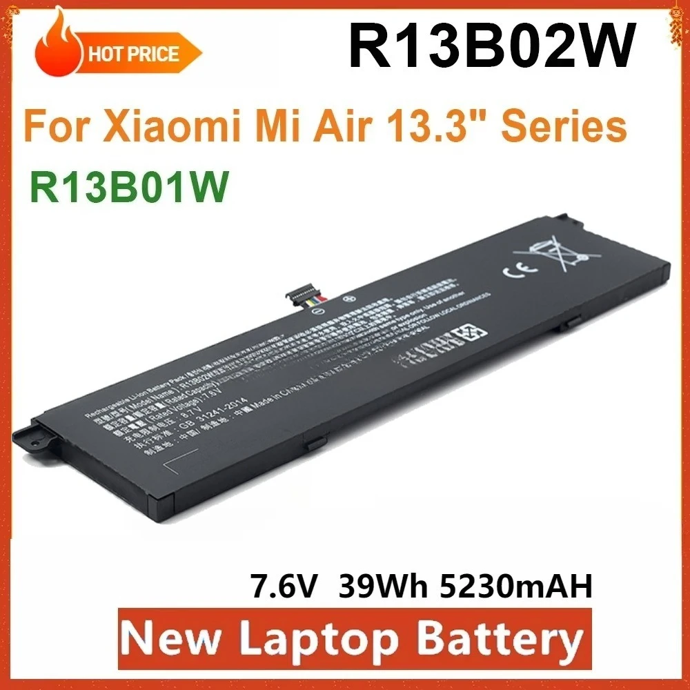 New R13B02W Laptop Battery for Xiaomi Mi Air 13.3