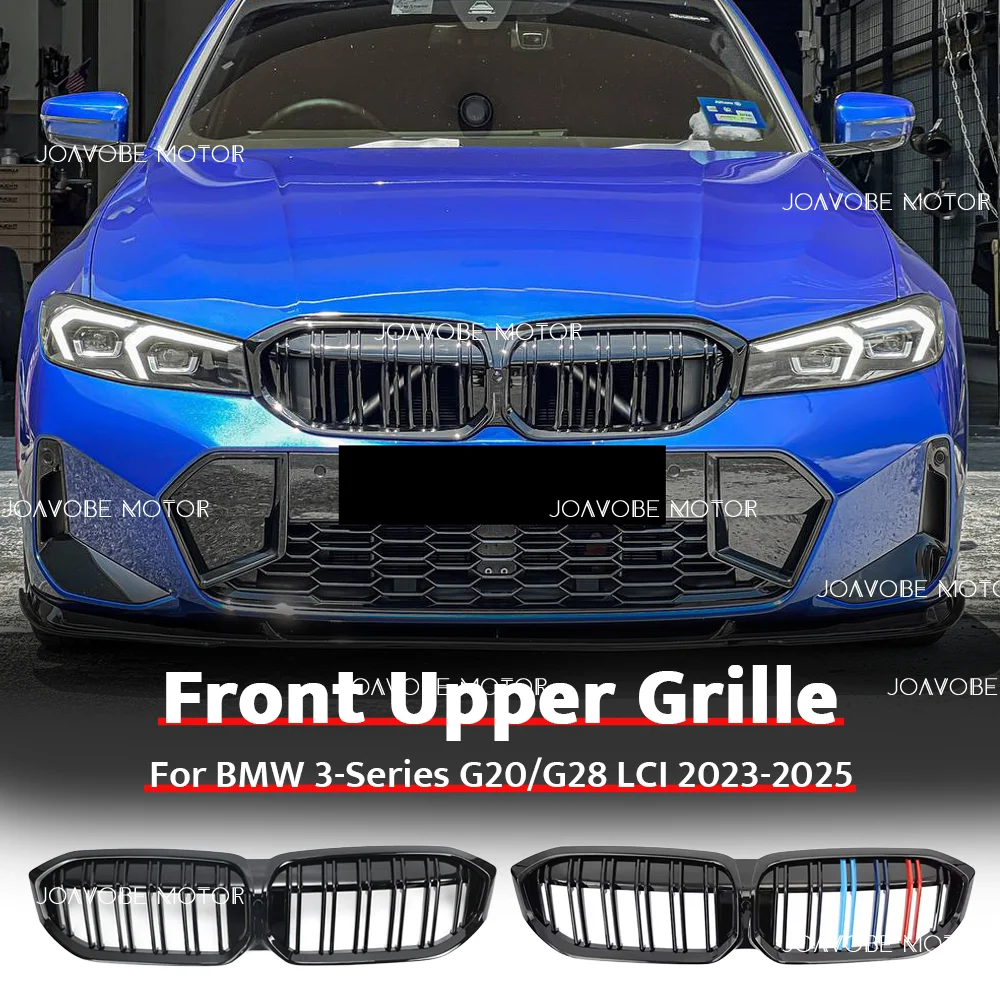 

Глянцевая черная решетка радиатора M-Color с двойной линией для BMW 3 серии G20 G28 LCI 2023-2025