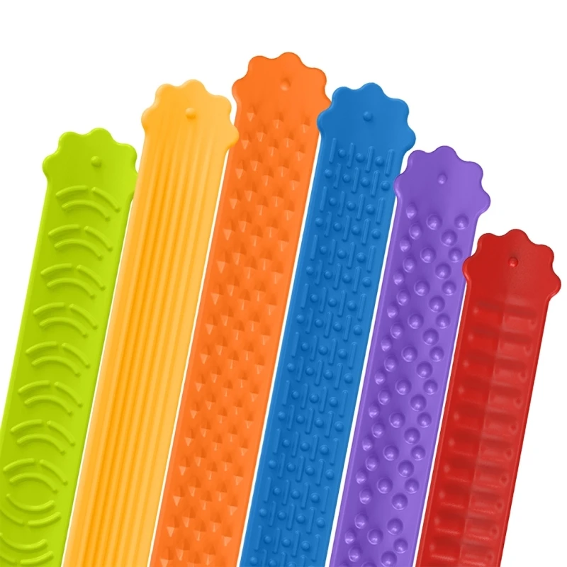 التصفيق الدائري سوار تطوير الملمس الحسي إدارة الإجهاد معصمه 6PCS 15UB