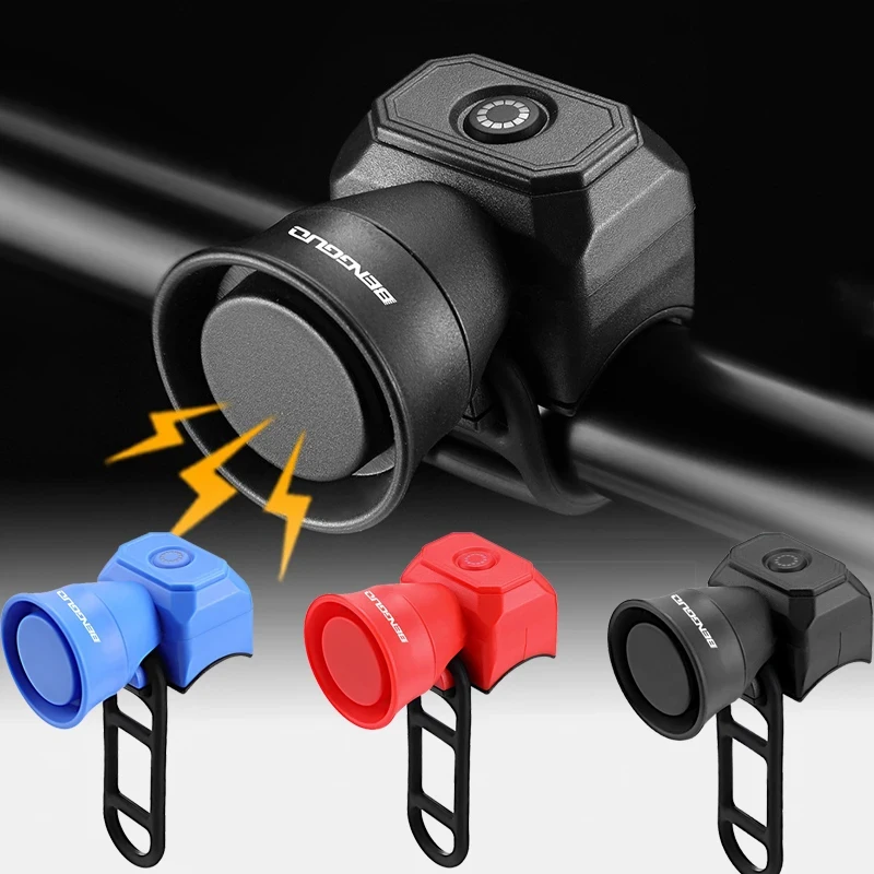Mountain Road Bicycle Horn Bicycle Bell Super Loud Folding Bike Riding Equipment Accessories Mountain Bike Safety Warning Bell