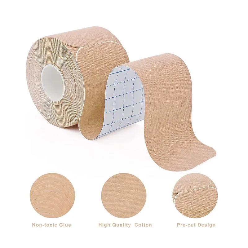 6 Rolls Precut Kinesiology Tape Cotton Elastic Athletic Sports Tape Prevent Injuries Joint Support Muscle Pain Relief Latex Free