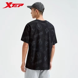 Xtep Short Sleeve Knitted Shirt For Men  Summer Everyday Men's T-shirt Breathable Fashion Soft Outdoor Tops 976229010263