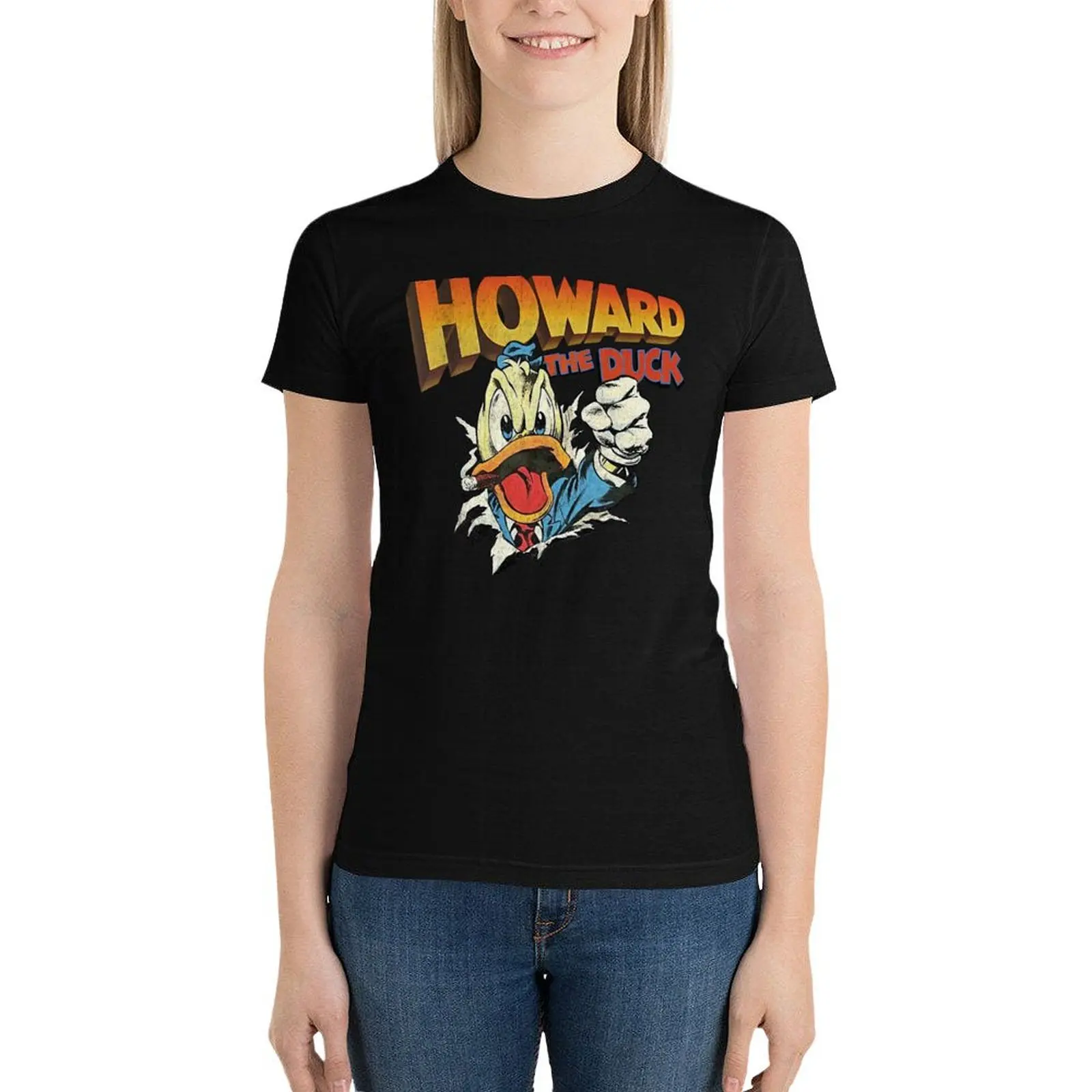 Howard The Duck Tear T-Shirt kawaii clothes hippie clothes summer top summer tops Woman clothing