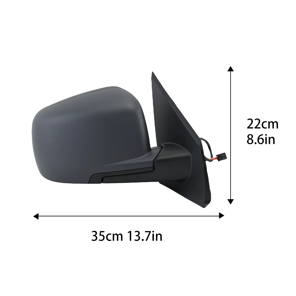 Side Mirror for Dodge Journey 2009- 2016 2017 2018 Rearview Door Wing Rear View Mirrors Heated Lens Cover Cap Case Accessories