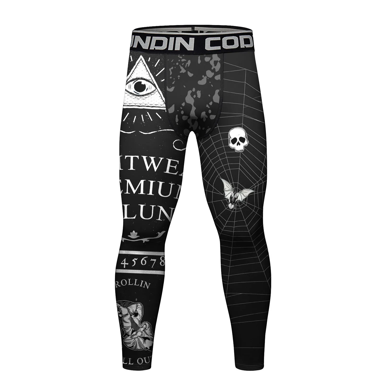 Cody Lundin Moisture Wicking Winter Men Gym Sport Leggings Sublimation Compression Anti UV Pants Leggings Bjj Jiu Jitsu Spats