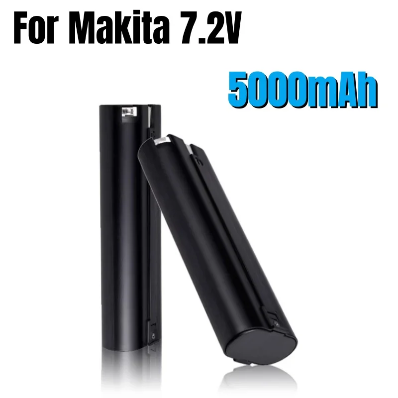 7.2V 5.0Ah Ni-Mh Battery Replacement For Makita 7000 7002 7033, 6010D 6018D 6073D 6172D DA3000D 6019D 9500D DA301D ML702