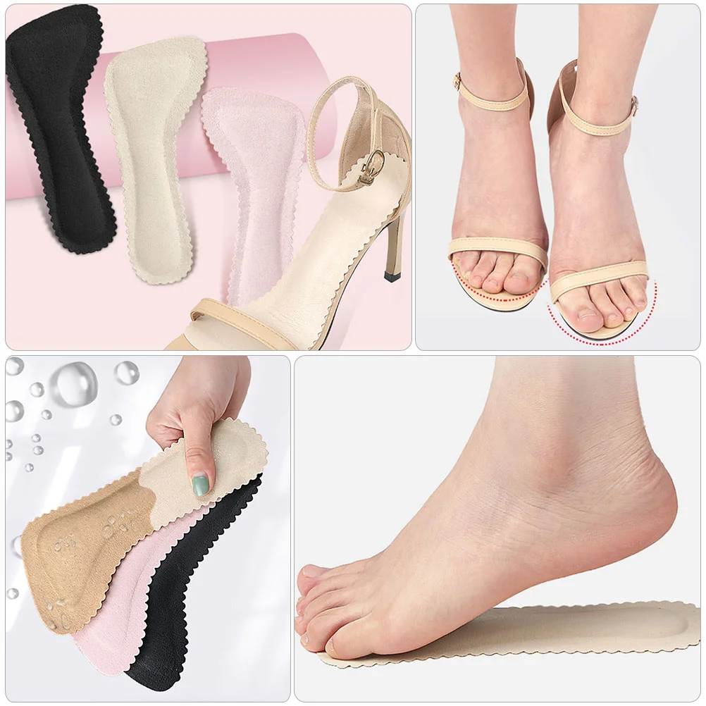 3 Pairs Sandals Pad Shoe Pads Shoe Heel Padsding Forefoot Inserts Shoe Inserts Non-