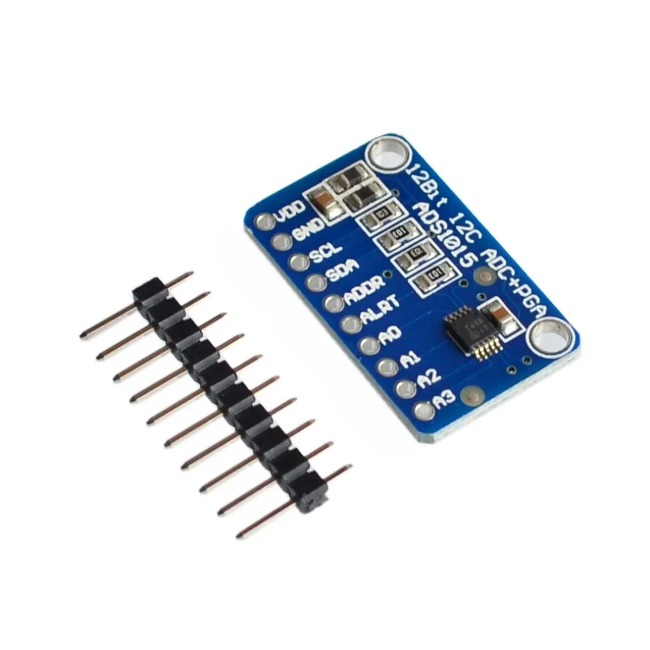 10pcs/lot ADS1015 ADC ultra-compact 12-precision ADC module development board