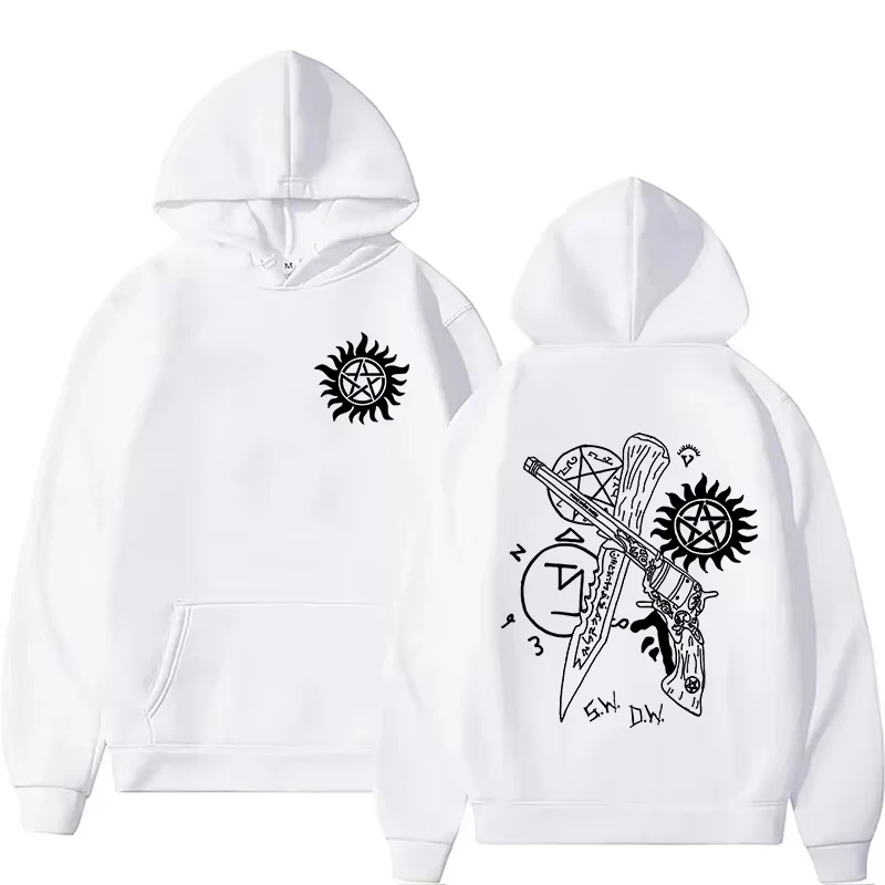 NEW Supernatural Printed Hoodie Women Men Fashion Autumn Winter Warm Sweatshirt Hip Hop Harajuku Streetwear Long Sleeve Pullover