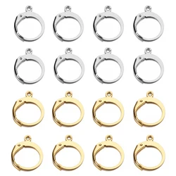 20pcs/Lot 14*12mm Stainless Steel French Earring Hook Earwire Earrings Clasp Base Fitting for DIY Jewelry Making Accessories