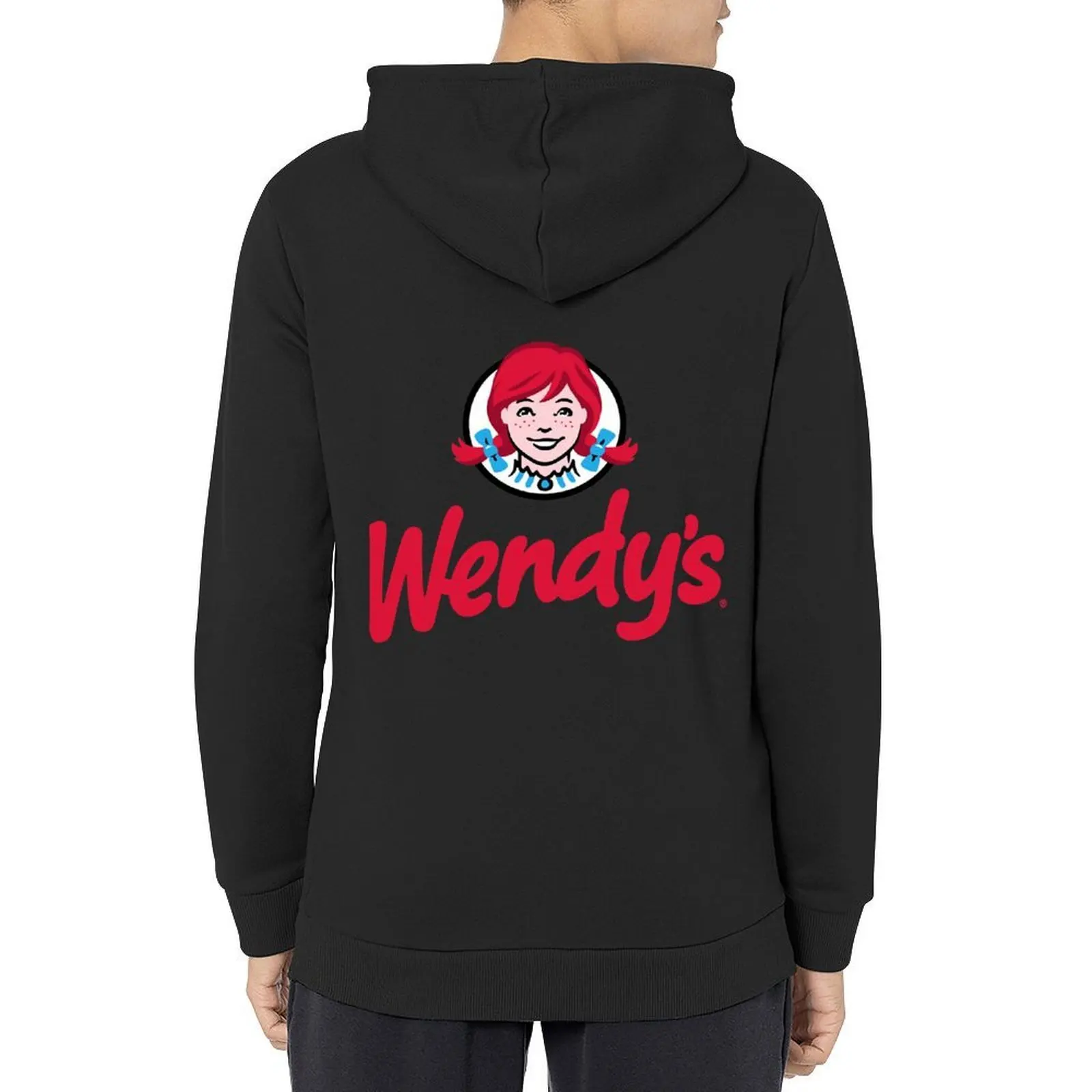 

Wendy&x27;s Fast Food restaurant Logo Hoodie men's sweat-shirt set autumn korean style clothes hooded shirt hoodie men