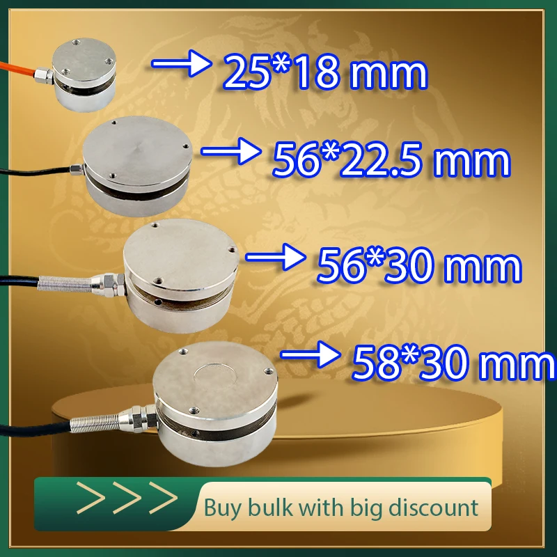 Multiple Size Mini Load Cell Weighting Sensor 50kg 100kg 1t 2t 3t 5t Spoke Force Sensor for Automation Industrial Measuring