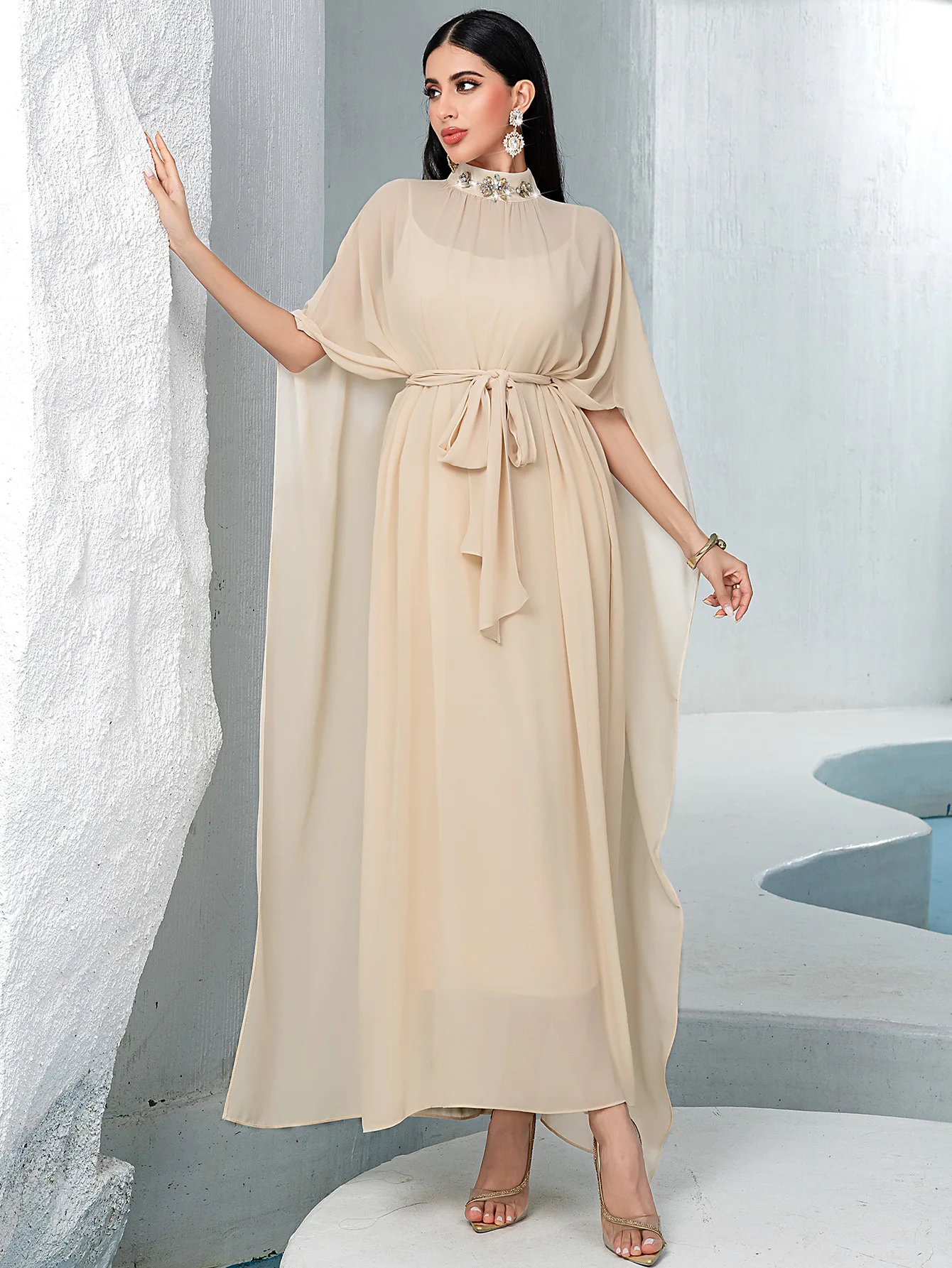 UNI Eid Kebaya Abaya dubaï luxe femmes musulmanes Robe de soirée turquie caftan marocain Caftan Femme Robe Islam Jalabiya Vestid