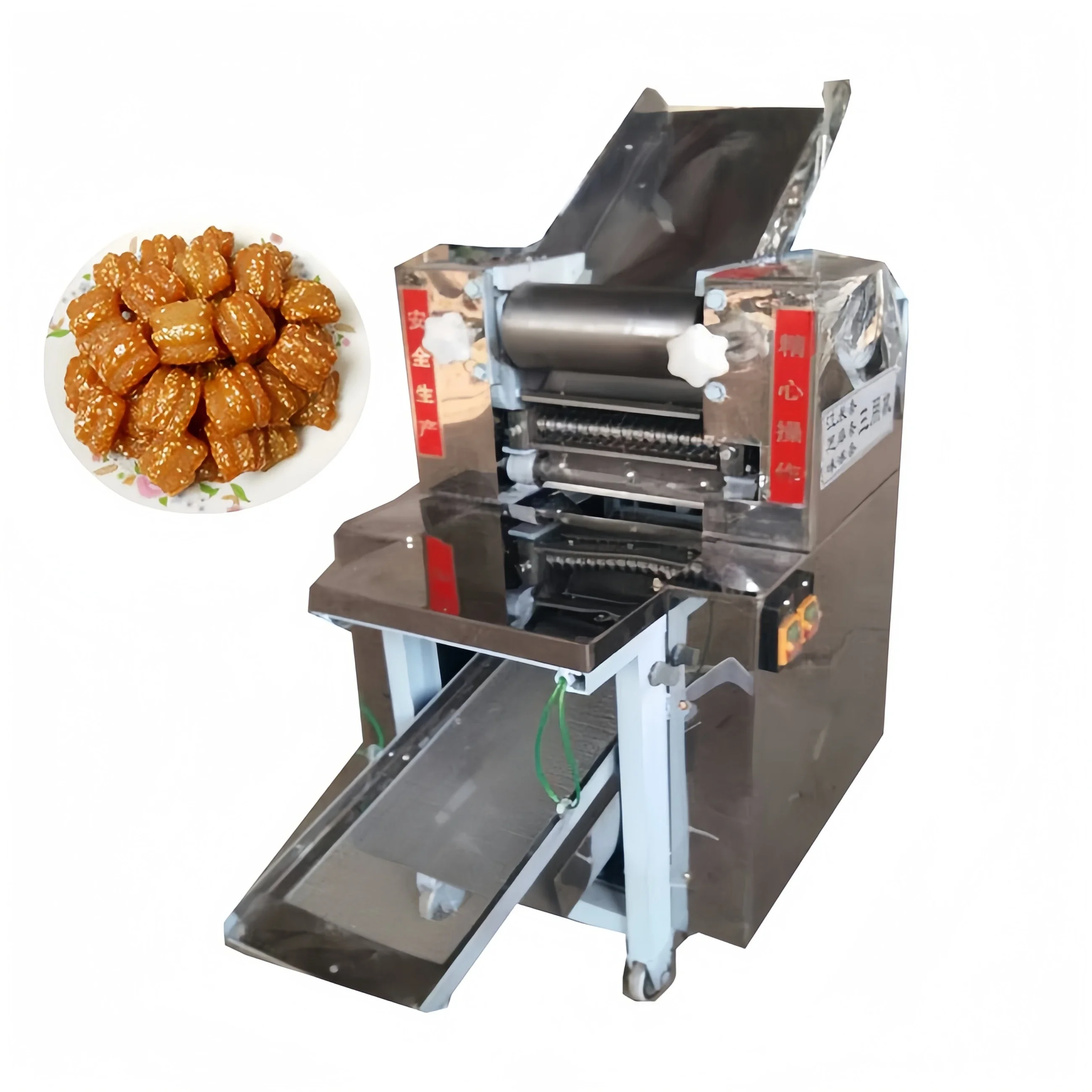 Fully Automatic Glutinous Rice Stick Forming Machine Sesame Stick Three-Knife Snack Food Equipment