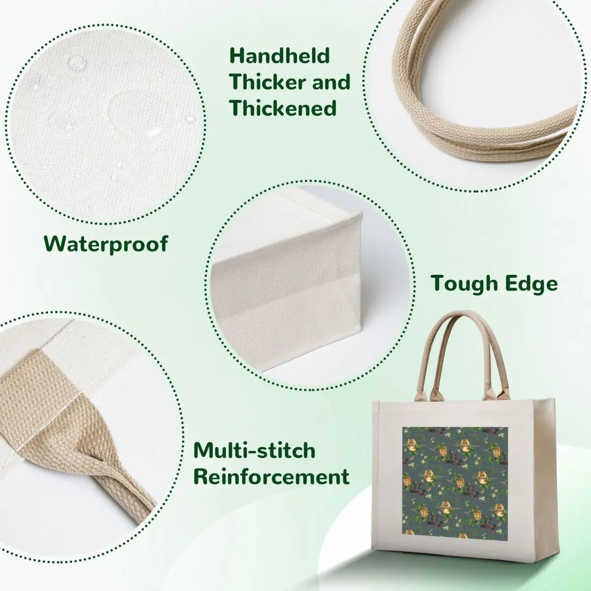 Hazel Dormouse Tote Bag bag luxury women tote bag the tote