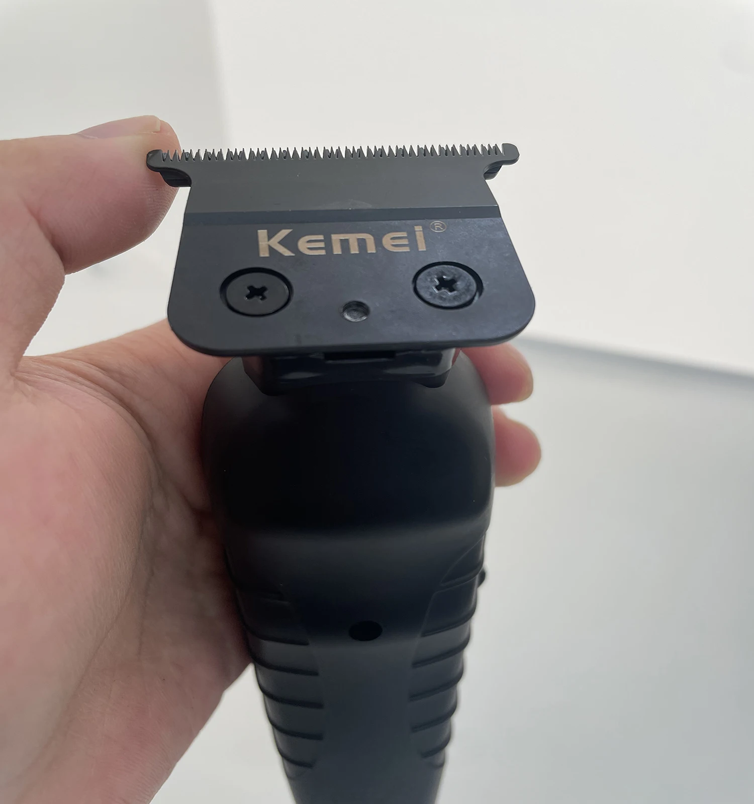 Kemei 2299 Barber Akku-Haarschneider 0 mm Zero Gapped Carving Clipper Professionelle elektrische Finish-Schneidemaschine – Detail 5