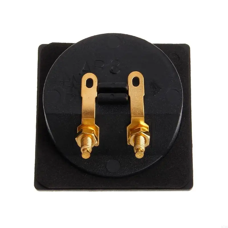 

Square Spring Cup Subwoofer Speaker Plugs 2-Way Speaker Box Terminal Binding Post Connectors for DIY Home Car Stereo 67JA