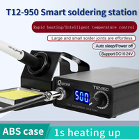 T12-950 LED Soldering Station ABS Plastic Case Electronic Soldering iron Digital display and 4pin 907 handle iron tips