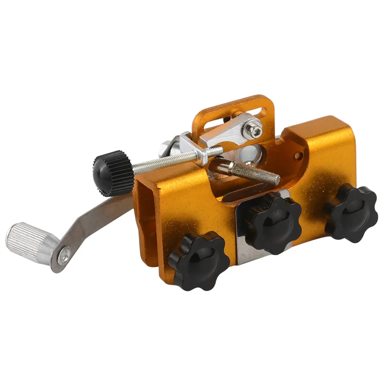 Portable Chainsaw Sharpener Handheld Chainsaw Chain Grinder Tool with Clamp Adjustable Angle for Chainsaw Chain Maintenance