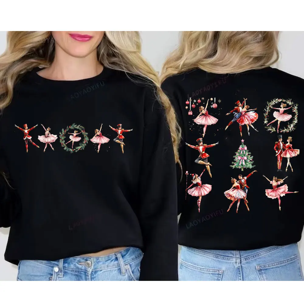 Nutcracker Sweatshirt Christmas Sweatshirt Nutcracker Ballet Shirt Gift for Dancer Christmas Party Sweater Ballet Stages Russia