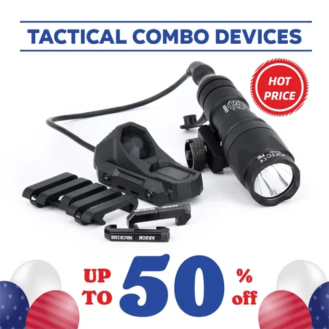 AXON 이중 기능을 가진 SF M300 M600 손전등을 위한 전술 케이블 클립 와이어 가이드 시스템 원격 압력 스위치 적합 20mm 레일