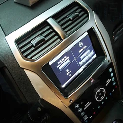 For Ford Explorer 2011-2019 Colorful Middle Console Navigation GPS Frame Decorative Cover Trim Car Styling