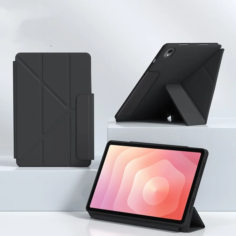 

Y-fold Multi-angle Bracket Case for Samsung Galaxy Tab S11 2025 SM-X730 SM-X736 11 inch with Buckle Drop-Resistant Anti-Scratch