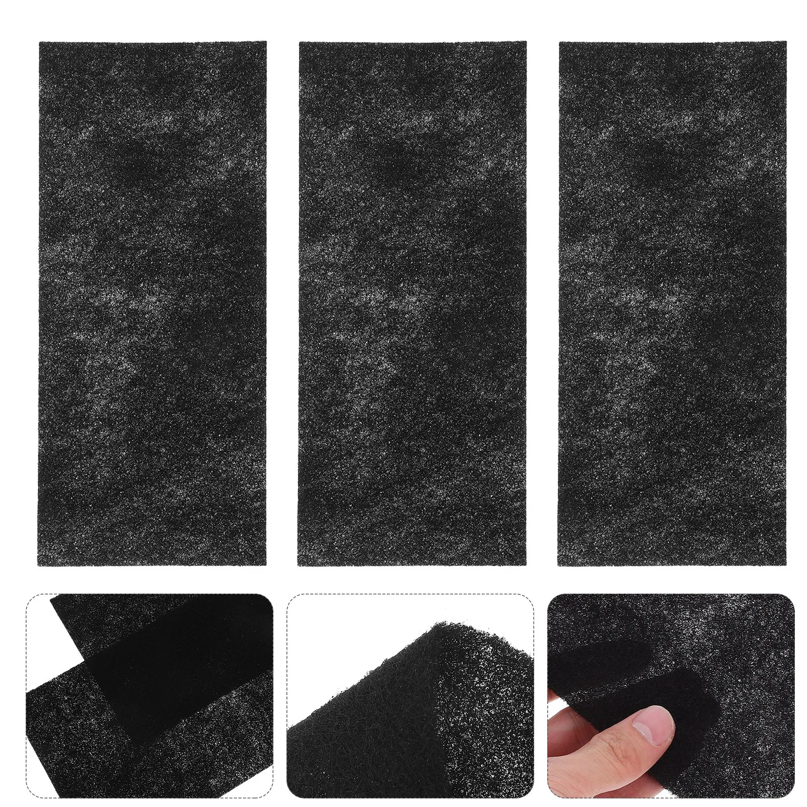10Sheets Air Vent Filter Pad Electrostatic Reusable Air Conditioning Charcoal Sheet for Home Kitchen Hood Furnace Vent Filter