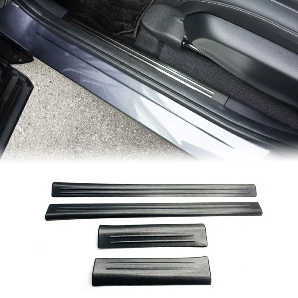 For Vezel -V 2021 2022 Stainless Steel Front Rear Inner Door Sill Pedal Scuff Plate Cover Trim 4Pcs