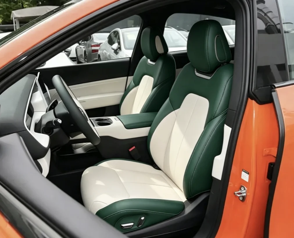 Für Xpeng G6 2025 Maßgefertigte Autositzbezüge Luxuriöses Nappaleder 100% Passgenau Innenraumzubehör 360 ° Vollständige Abdeckung – Detail 4