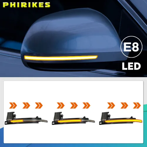 Imagen 1 del producto Luz LED de intermitente dinámica, luz intermitente para espejo lateral, repetidor intermitente para Audi A3 8P A4 A5 B8 Q3 A6 S6 SQ3 A8 D3 8K