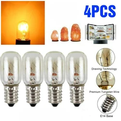 1/4/8PCS E14 Salt Lamps Globe Bulbs 15W AC220V-240V Vintage Incandescent Bulbs Refrigerator Oven Light Bulbs Replacement Part