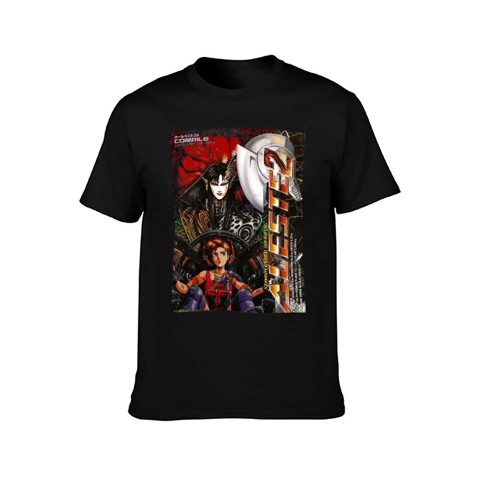 Aleste 2 (1989) Koszulka MSX męska, bawełniana koszulka 100% bawełna, luksusowa marka, wysokiej jakości koszulki bawełniane.