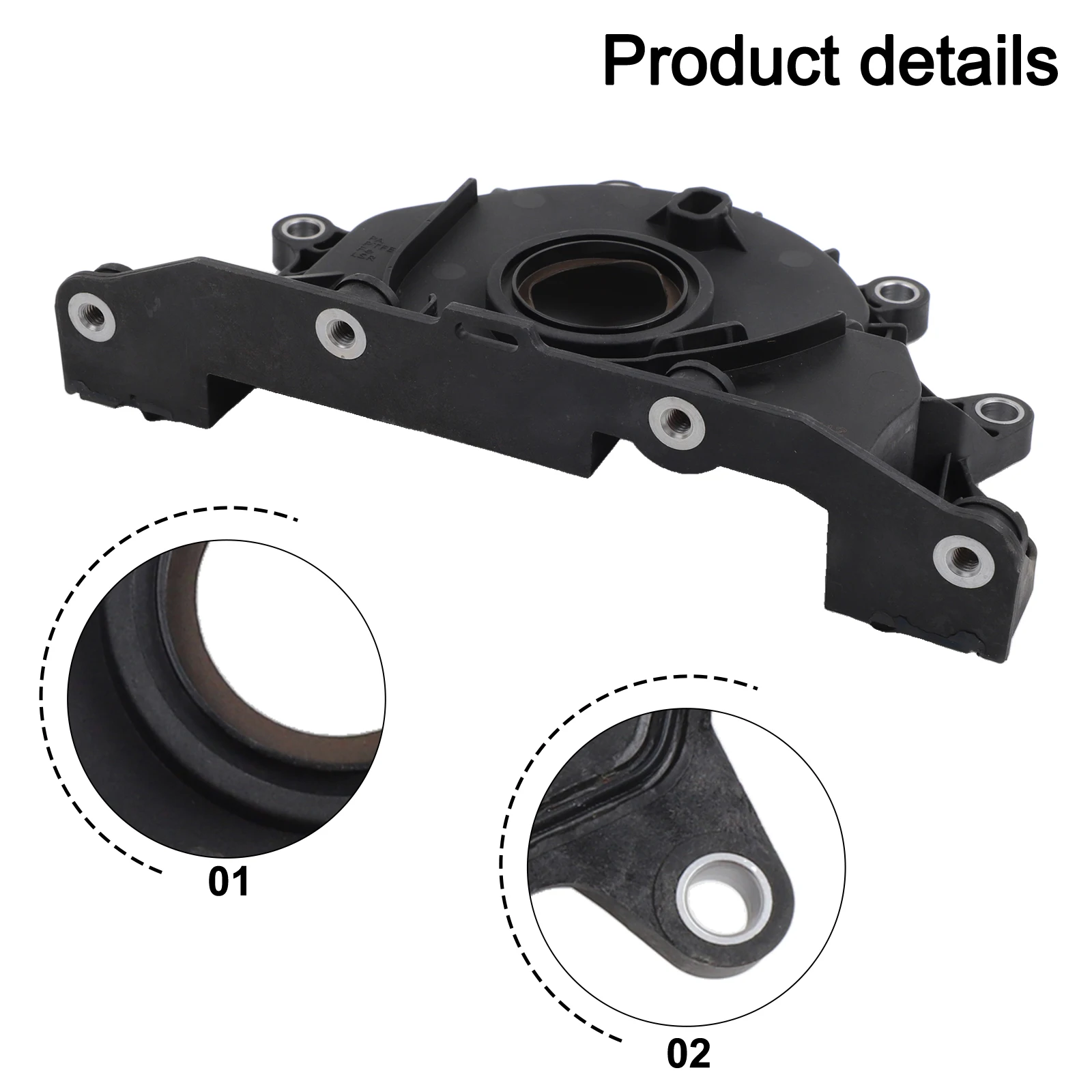 Front Engine Part As Shown Crankshaft Oil Seal Front Mount Vehicle Specific Easy Install Aftermarket Replacement