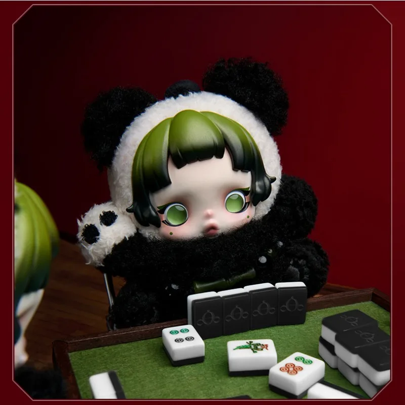 

POP MART Skullpanda Surrounded and Trapped Lazy Panda Light's Latitude and Longitude Series Limited Vinyl Face Doll Xmas Toy