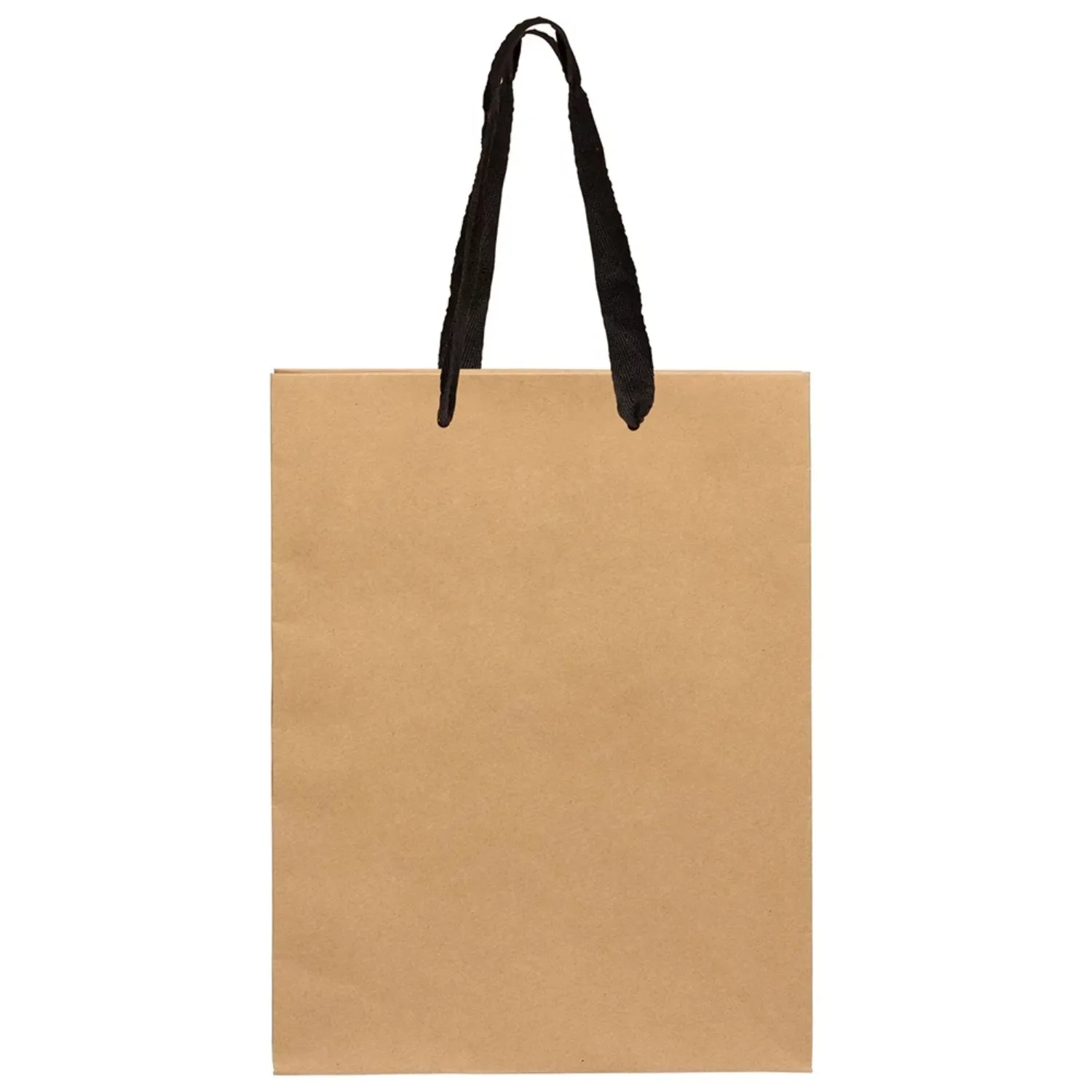 JAM Paper Heavy Duty Kraft Gift Bags, Large, 10 x 13 x 5, Kraft Matte Recycled, 3 Bags/Pack